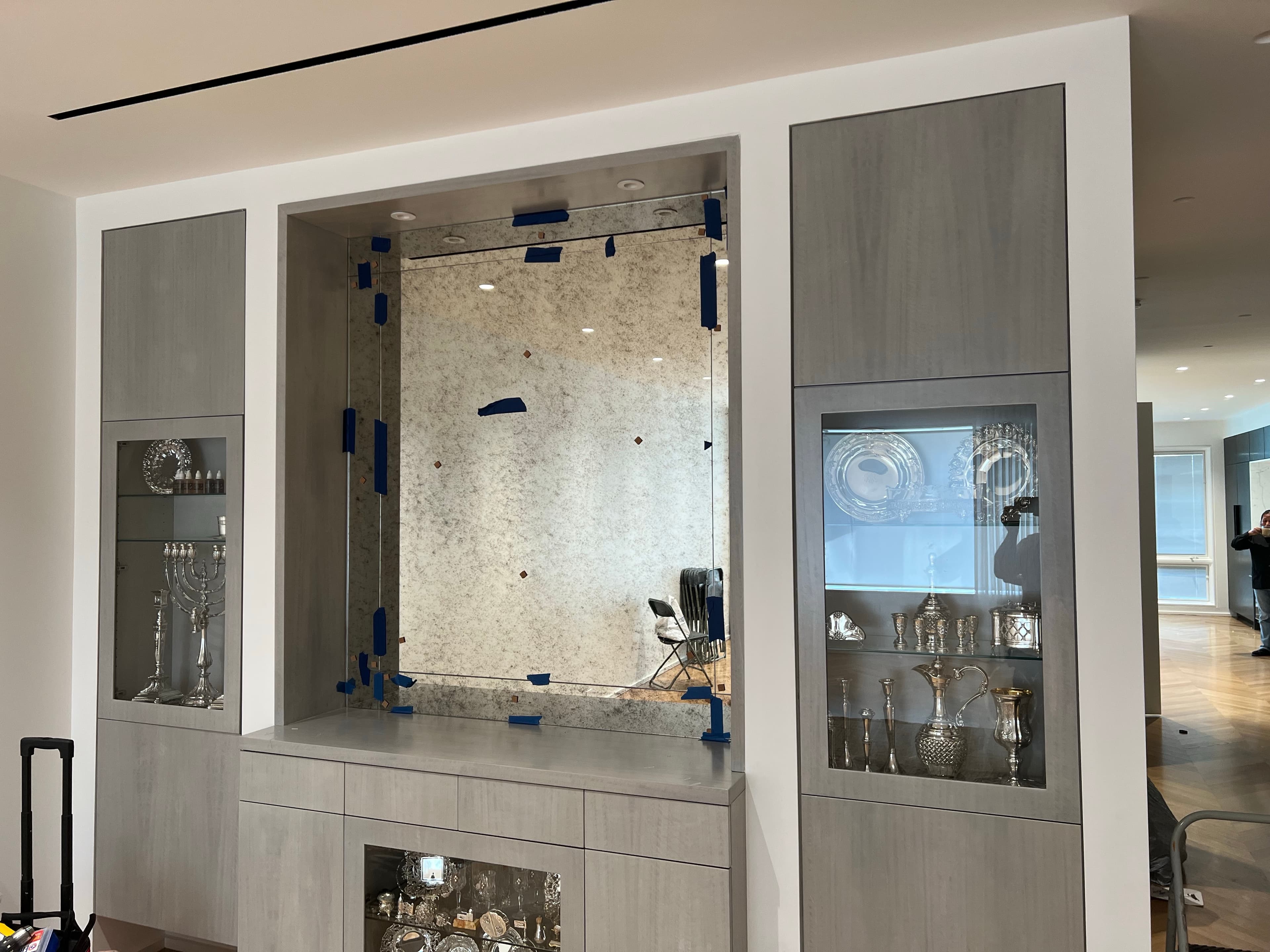 Antique Mirror - custom mirror installation by Monsey Glass