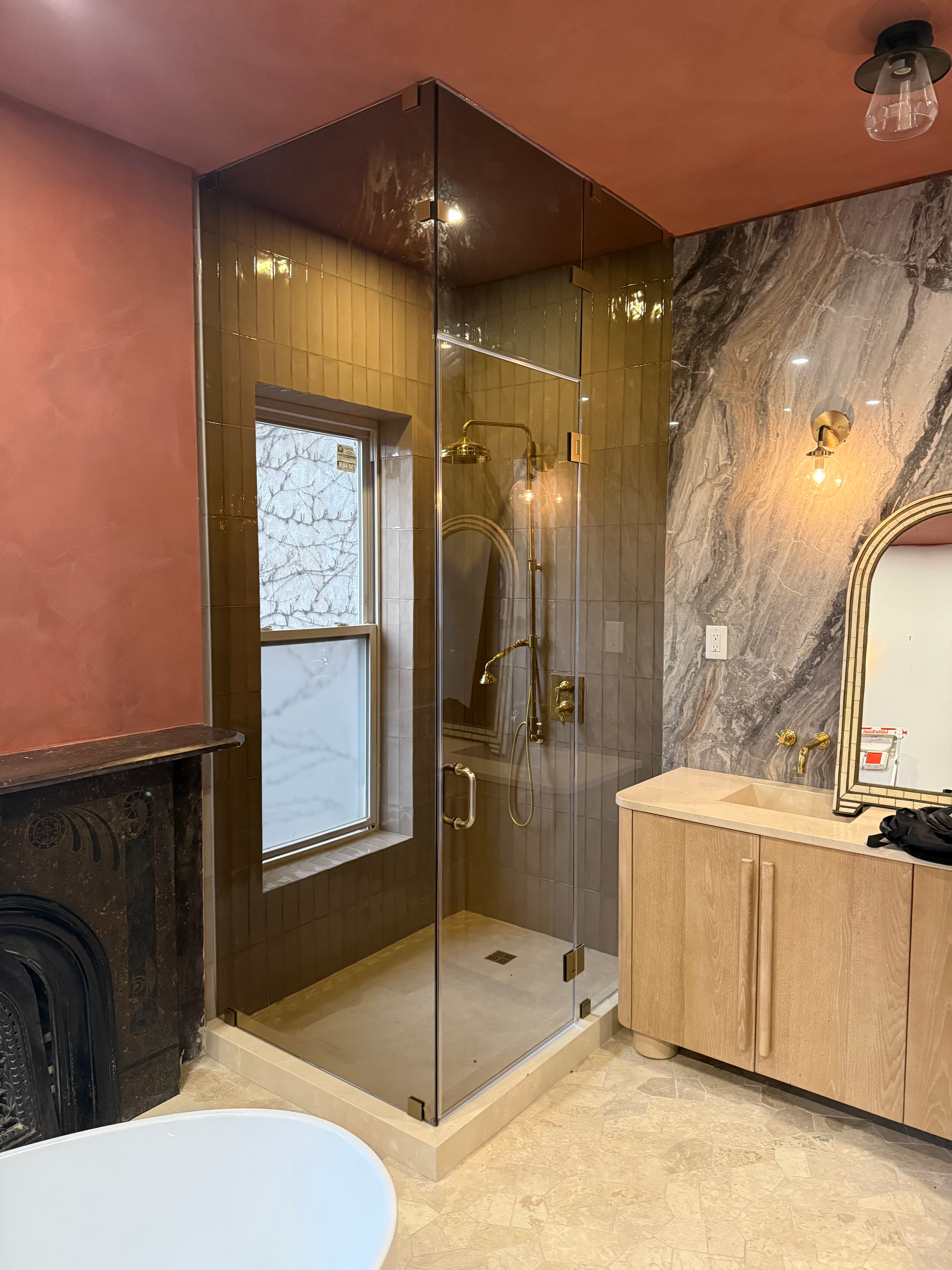 Bronze Tinted Glass Enclosure